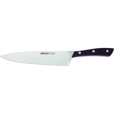 Küchenmesser Arcos Natura 155510 in Nitrum Stahl, Mango in Palisander und 20 cm Klinge im Koffer
