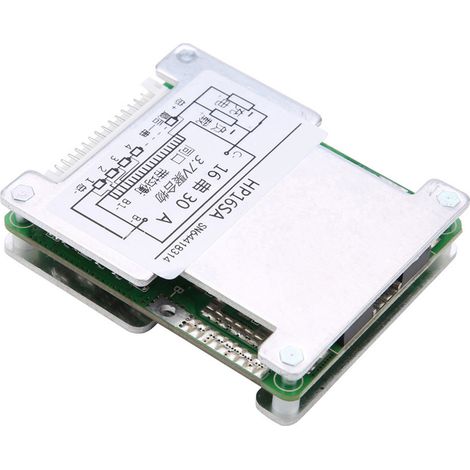 Carte de protection d'équilibrage pour batterie au lithium 16S 48V/60V avec dissipateur thermique en aluminium (3,6/3,7V 30A) (1/5)