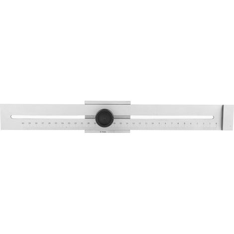 Trusquin de marquage en acier inoxydable 0-300mm, outil de mesure pour menuiserie, règle à tracer précise (1/5)