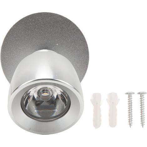 Ortviai Lampe de lecture LED pour camping-car et bateau, modèle PY-RV208, 12-24 V, lumière chaude, aluminium, argent (1/5)