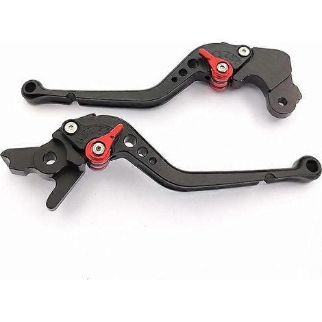 Convient pour les motos MV Augusta Dragster800/RR, levier de frein en alliage d'aluminium modifié (long, noir, 1 paire) (1/5)