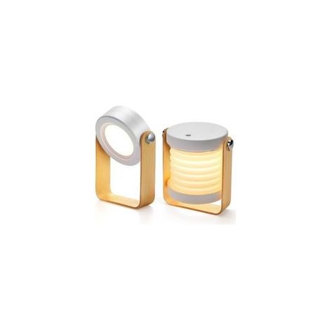Lampe de chevet Dimmable Touch Light, lampe de chevet avec table de nuit portable Safe Night Light(Blanc) (1/4)