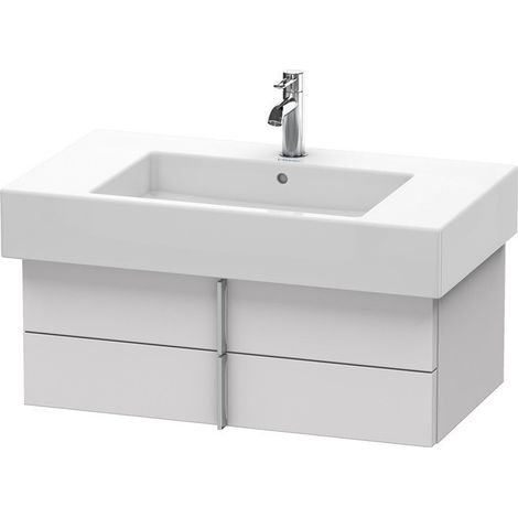Duravit Vero Vanity mobile mobile sospeso 6213, con 2 cassetti, 800mm, Colore (anteriore/corpo): Laccato Bianco Lilla Seta opaco Laccato opaco - VE621308787