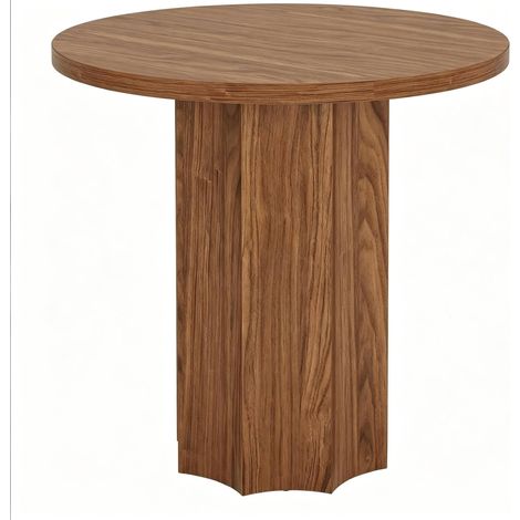 Tavolo rotondo moderno in MDF marrone 80 x 80 x 75 cm MODENUIT (1/5)