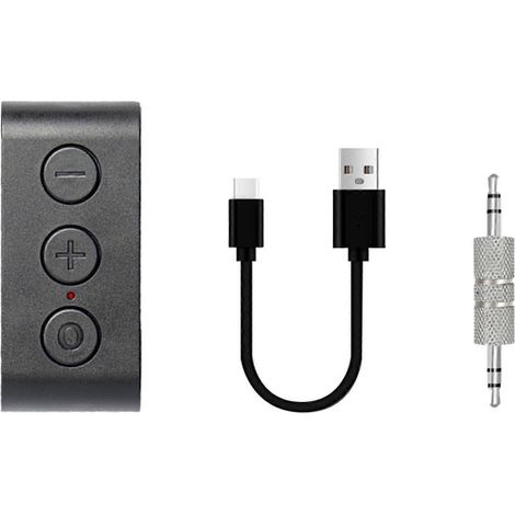 Kit mains libres AUX pour voiture, sortie stéréo 3,5 mm, compatible A2DP, compatible avec la diffusion de musique audio domestique et les haut-parleurs filaires. (1/5)