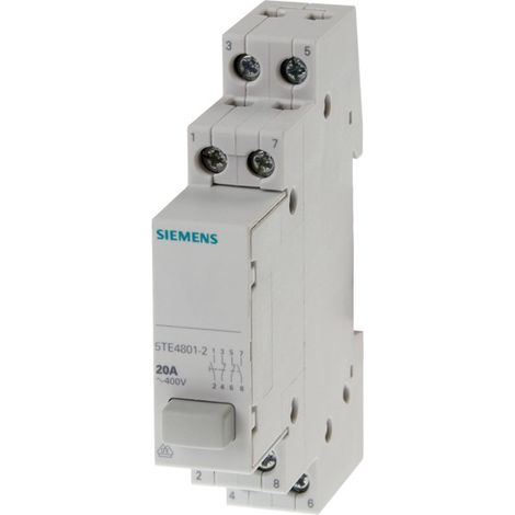 Interruttore Siemens 2s/2oe azione momentanea montaggio rail