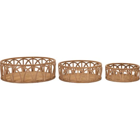 Svuotatasche Famorite, set da 3 in Rattan, Marrone, (1/5)