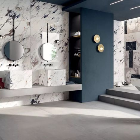 Carrelage Effet Marbre SENSI UP 60x120 cm Breccia Melange (1/5)