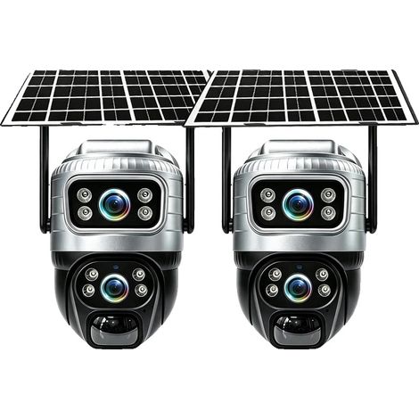 Solar-Kamera, Dual-Linse, Farb-Nachtsicht, 2PCS Kamera (1/2)