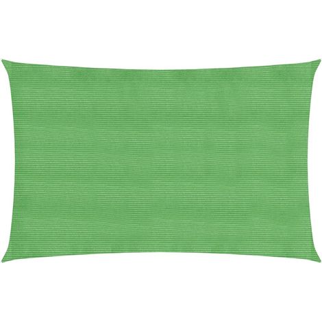 Voile d'ombrage,Voile parasol/Auvent pour Jardin Balcon en 160 g/m² Vert clair 2x5 m PEHD -26261 (1/5)