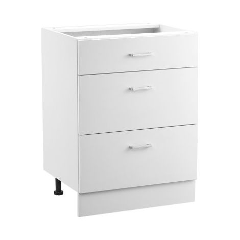 Mobiletto Base con 3 Cassetti non Assemblato 600 x 475 x 816 mm (1/5)