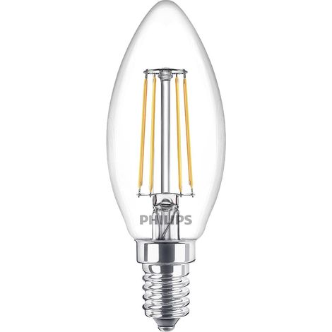 Philips LED 77779100 LED CEE F (A - G) E14 4.3 W = 40 W blanc chaud (Ø x L) 3.5 cm x 9.7 cm 3 pc(s) A001332 (1/5)