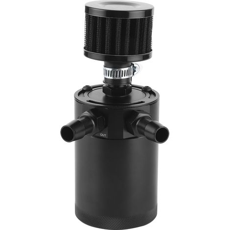 Réservoir Récupérateur Huile - 95x63 mm - 2 Ports 3/8 po NPT - Vanne Vidange - Chicanes Intégrées - Universel - 1 Pièce (1/5)