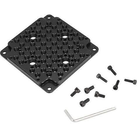 Plaque de montage en aluminium HDRIG pour caméra, polyvalente et compatible avec les supports VESA standard de 75 mm pour cage de surveillance de caméra. (1/5)