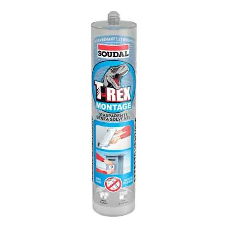 ADESIVO SIGILLANTE 'T-REX TRASPARENTE' SOUDAL 295 g - SOUDAL