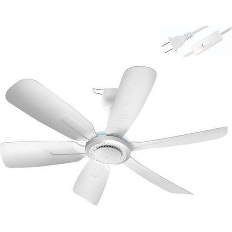 Mini ventilateur de plafond portable 220 V 50 Hz, ventilateur suspendu, prise murale, électrique, silencieux, économe en énergie, ventilateur rafraîchissant pour la chambre, brise fraîche.-AquaForge