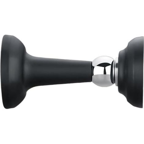 Butoirs de porte magnétiques en Silicone, for montage mural et au sol, maintien des portes ouvertes, sans perçage(Svart)
