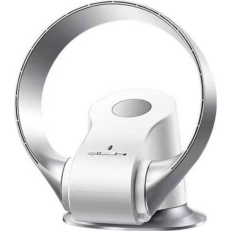 wandventilator-ohne-rotorblatter-14-9-geschwindigkeitsstufen-90-oszillation-timer-schlafzimmer-buro-inklusive-fernbedienung-35-w-blattloses-design-silber-240241460 (1/5)