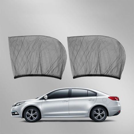 Pare-soleil voiture 2 pièces, rideaux auto en maille respirante anti-UV, protection intimité pour vitres arrière, camping et voyage (1/5)