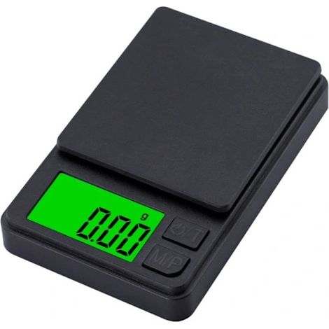 Balance de cuisine numérique de précision 500 g/0,01 g, compacte, en ABS, avec écran rétroéclairé et arrêt automatique. Idéale pour la cuisine, la pâtisserie, les barbecues et le pesage de pierres pré