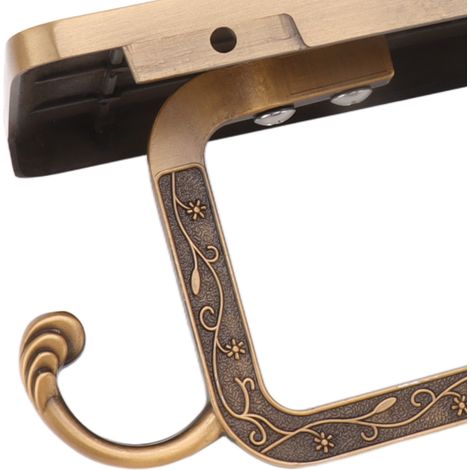 Porte-papier toilette vintage spatial en aluminium, type C, pour salle de bain, salon ou chambre. (1/5)