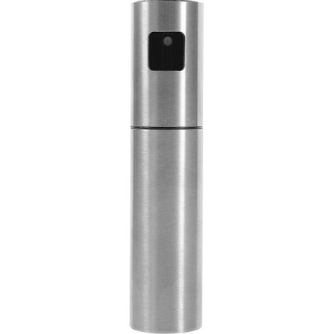 Pulvérisateur d'huile en acier inoxydable, bidon d'huile étanche, flacon pulvérisateur d'huile vide, distributeur d'huile argenté (100 ml)-4.2X18cm-Silver