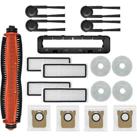 18 accessoires pour aspirateur Xiaomi Mijia M40S / OV31CN : rouleau principal, brosse latérale, filtre HEPA, chiffon de nettoyage et sacs à poussière. (1/5)