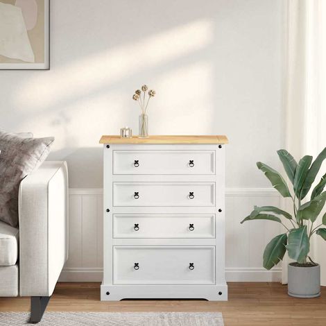 Aufbewahrungs-Truhen mit Speicher Corona Weiß 92 x 48 x 114 cm