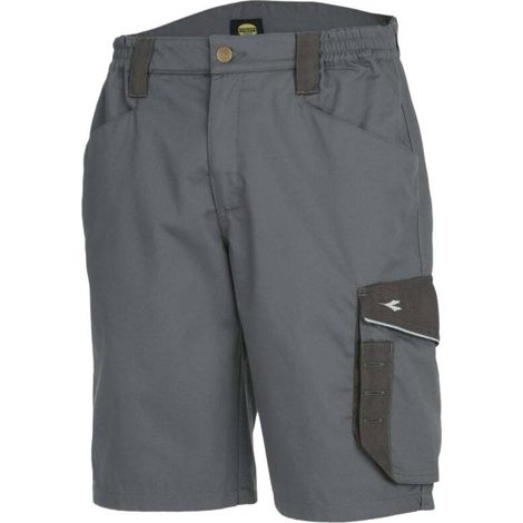 Diadora Utility BERMUDA POLY Short de travail - L - Gris