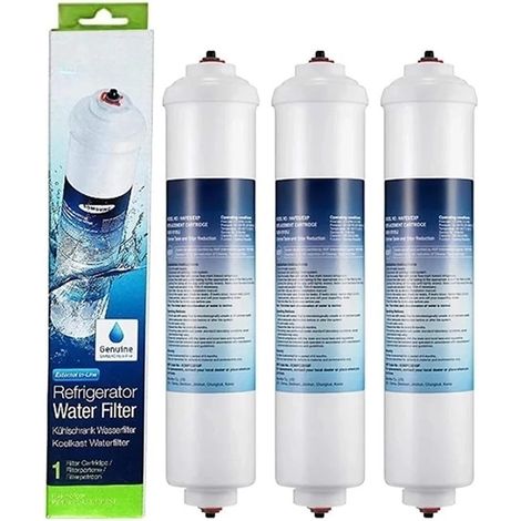 Pack of 3 external water filters for refrigerator, for Samsung DA29-10105J, external cartridge water filter