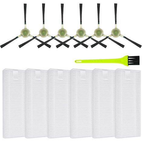 Accessoires Filtre pour Lefant M210P / M210 Pro, 6 Filtre Hepa 6 Brosses Latérales Robot Aspirateur Pièces de rechange (1/5)