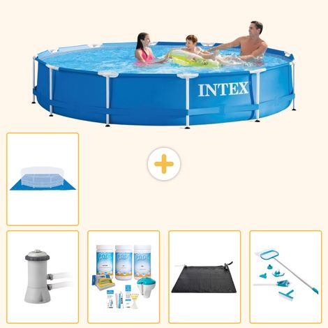 Intex Piscine Tubulaire Ronde - 366x76 cm - 6-pièces  S21024 (1/3)