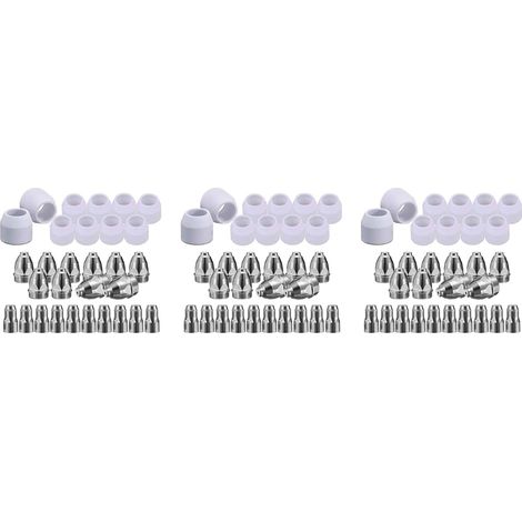90 Pièces Séries Kit de Consommables de Découpe Plasma P80, Buse Plasma, électrode, la Torche de Découpe Plasma P-80 1.5mm (1/5)