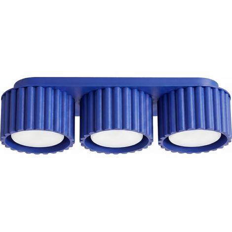 Plafoniere AURA oltremare 32.5x8x10cm Alluminio Sollux (1/5)