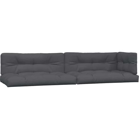 Maison Exclusive - Palettenkissen 5-tlg. Anthrazit Stoff (1/5)