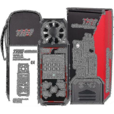 Anémomètre numérique Ta641a, anémomètre portatif, anémomètre portable, 30 m/s (1/5)