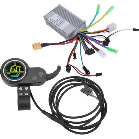 Contrôleur scooter électrique 350W écran LCD accélérateur kit conversion 48V 60V