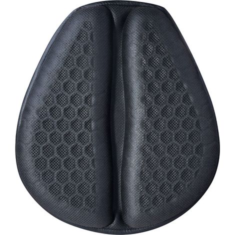 Cojín de asiento de motocicleta plegable de gel, estructura de panal 3D, impermeable, amortiguador y transpirable. (1/3)