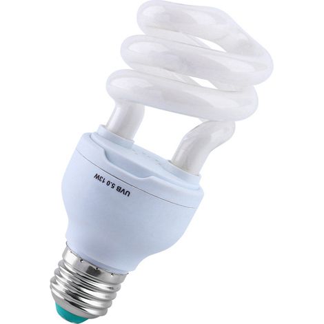 Lampe Économique UVB 5.0 Blanc 13W Culot E27 13cm x 5cm -AUTRES