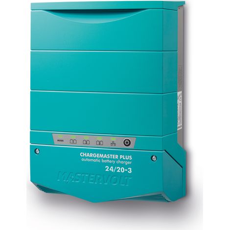 Mastervolt Cargador de baterías ChargeMaster Plus 24V 20A, 3 salidas, gestión inteligente para baterías múltiples, navegación y vehículos (1/5)