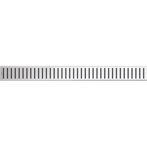 Alca - Caillebotis pour auge linéaire 55 cm, en acier inoxydable mat PURE-550M (1/2)