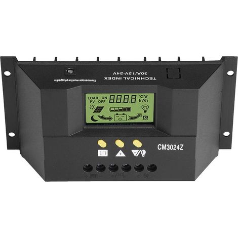 Contrôleur Solaire Cm3024z 12v Pièces D'énergie Éolienne Accessoires Énergie Renouvelable Panneau Solaire Complet (1/5)