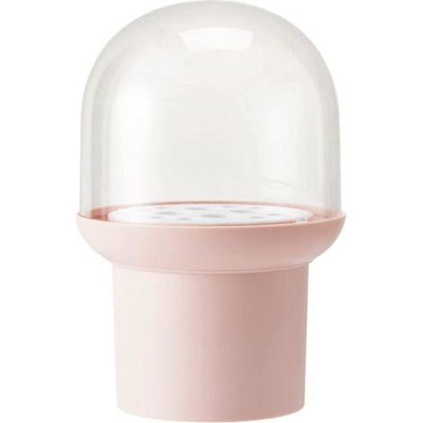 Organisateur de pinceaux de maquillage anti-poussière avec couvercle, pot de rangement transparent pour stylos cosmétiques et outils de maquillage (2024) (1/4)