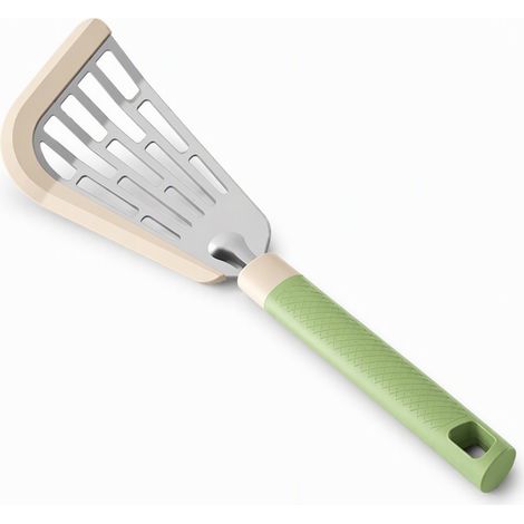 spatule de cuisine vert en silicone alimentaire pour la maison (1/5)