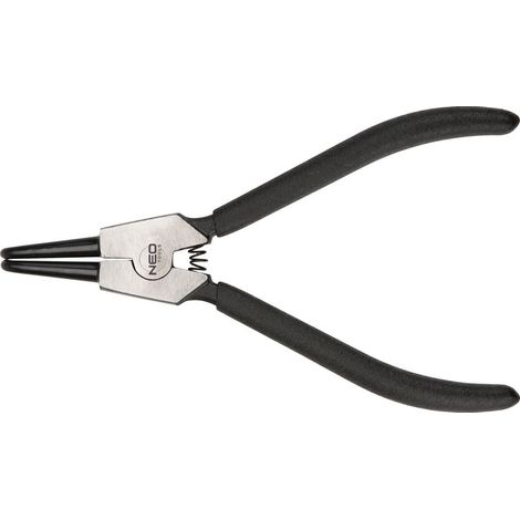 Alicates para anillos de retención de 220 mm, externos, curvos