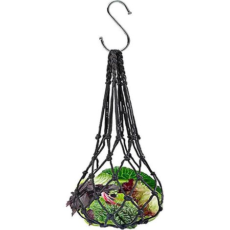 filet D'alimentation Pour Poulet (noir), Mangeoire Lgumes Suspendue, Mangeoire Fruits Pour Poulet, Sac Brochette De Lgumes Pour Poulet, Porte-f (1/5)