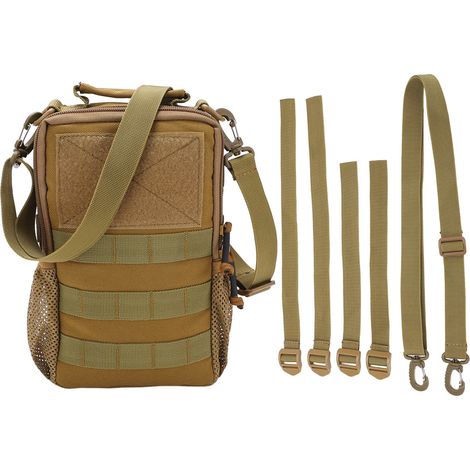 Sac à dos vélo imperméable en nylon résistant, grande capacité, design double face, équipement extérieur couleur terre
