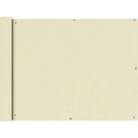 Brise vue pour balcon - Brise vent Écran de jardin en tissu Oxford 90x600 cm Crème BV270927 - BonneVie (1/4)