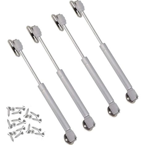 4 x Hydraulic Gas Springs Hinges 120N Heavy Duty Swing Door Cabinet Lift Soft Close Lid Support (1/5)