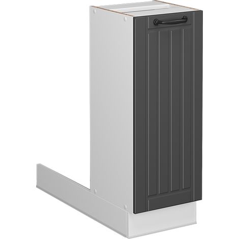 Isola cucina Fame-Line, Antracite casa di campagna, 30 cm senza piano di lavoro, Vicco